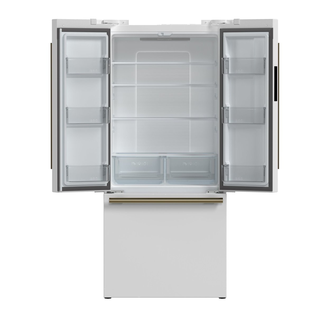 FORNO 2-Piece White Kitchen Bundle - 30" Induction Range and 31" Bottom Freezer Refrigerator - BonPrix Électroménagers