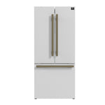 FORNO 2-Piece White Kitchen Bundle - 30" Induction Range and 31" Bottom Freezer Refrigerator - BonPrix Électroménagers