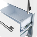 FORNO 2-Piece White Kitchen Bundle - 30" Induction Range and 31" Bottom Freezer Refrigerator - BonPrix Électroménagers