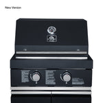 Forno All’Aperto 99,600 BTU Outdoor Kitchen, 5 Burners, Infrared Burners, Side Burner, Black Sintered Stone Countertops, Gas Pizza Oven, Sink Module, Bar & Beverage Center - BonPrix Électroménagers