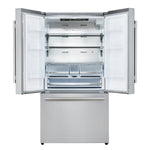 Forno Aosta 36-Inch French Door Refrigerator, Stainless Steel, 22.4 cu.ft, External Water Dispenser, Automatic Ice Maker, ENERGY STAR Certified - BonPrix Électroménagers