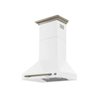 Forno Aria 30 Inch Wall-Mounted Range Hood in White - BonPrix Électroménagers