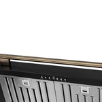 Forno Aria 36 Inch Wall-Mounted Range Hood in Black - BonPrix Électroménagers