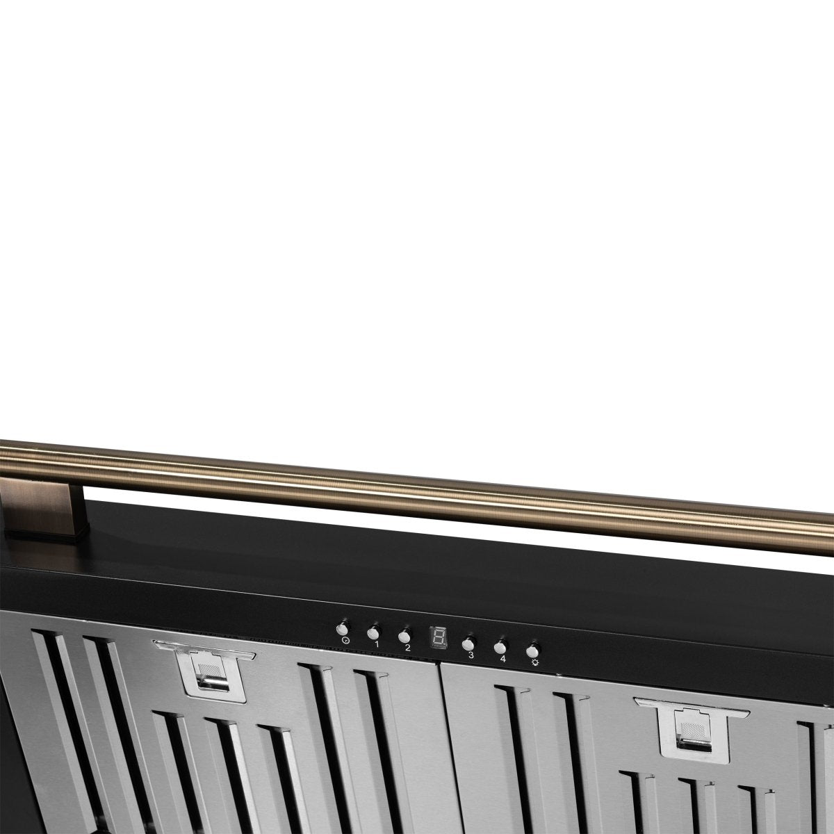 Forno Aria 36 Inch Wall-Mounted Range Hood in Black - BonPrix Électroménagers