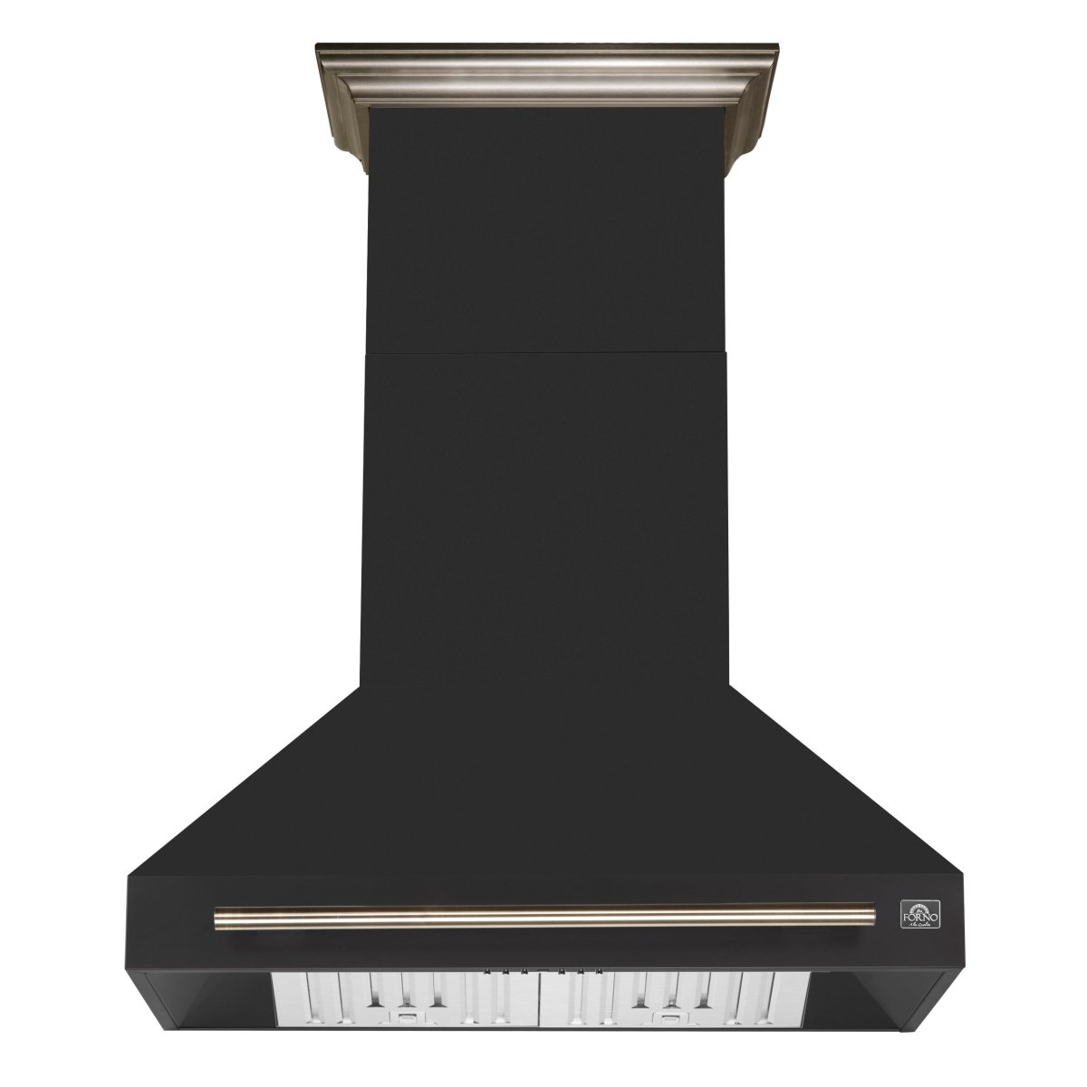 Forno Aria 36 Inch Wall-Mounted Range Hood in Black - BonPrix Électroménagers