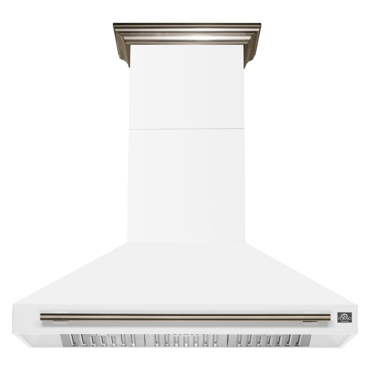 Forno Aria 48 Inch Wall-Mounted Range Hood in White - BonPrix Électroménagers