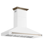 Forno Aria 60 Inch Wall-Mounted Range Hood in White - BonPrix Électroménagers