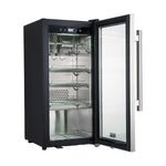 Forno Asciutto 16-Inch Dry Aging Cabinet, Stainless Steel 304, 2.65 cu.ft, LED Lighting, Adjustable Shelves - BonPrix Électroménagers