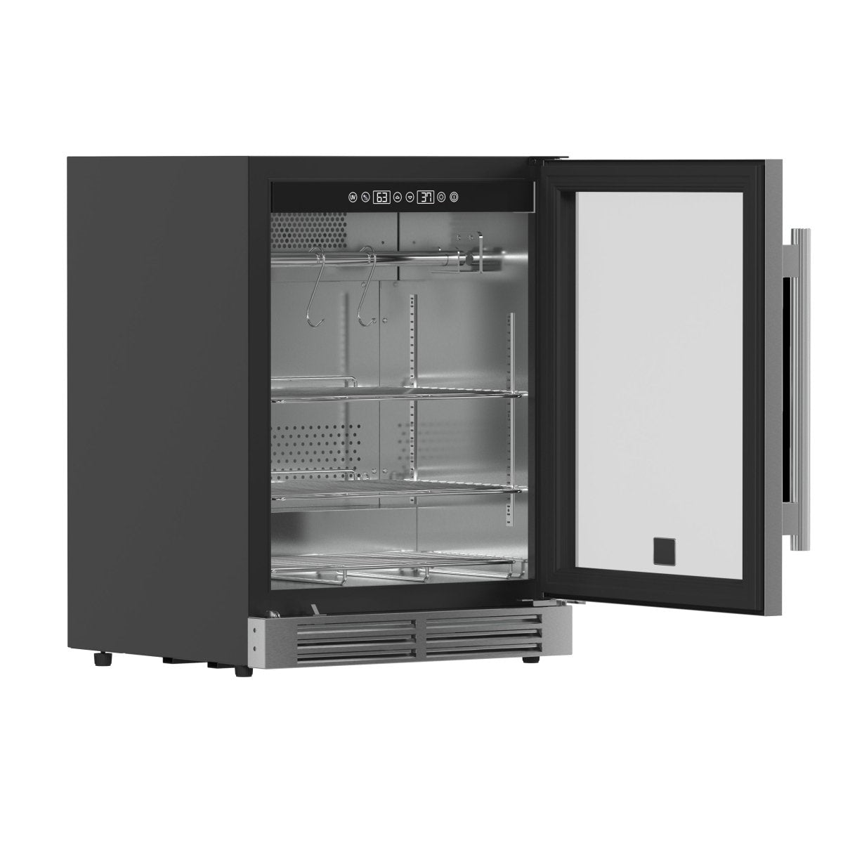 Forno Asciutto 24-Inch Dry Aging Cabinet, Stainless Steel 304, 4.41 cu.ft, LED Lighting, Adjustable Shelves - BonPrix Électroménagers