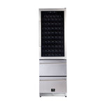 Forno Azienda 24-Inch Dual Temperature Zone Wine Cooler, Up to 108 Bottles, Two Refrigerated Drawers, Adjustable Temperature Zones, Energy Efficient - BonPrix Électroménagers