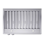 Forno Biagio 36-Inch Wall Mounted Range Hood, Stainless Steel, Heavy Duty - BonPrix Électroménagers