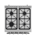 Forno Breno 24-Inch Freestanding Gas Range, Plug Included, Energy Efficient - BonPrix Électroménagers