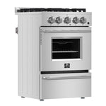 Forno Breno 24-Inch Freestanding Gas Range, Plug Included, Energy Efficient - BonPrix Électroménagers