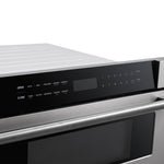 Forno Capoliveri 30-Inch Microwave Drawer, Stainless Steel, 1.2 cu.ft, 1500 Watts, Built-In, Touch Control LCD Display, Auto-Touch Open/Close, 11 Power Levels, Sensor Cooking - BonPrix Électroménagers