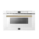 Forno Capoliveri Espresso 24-Inch Microwave Drawer, White, 1.2 cu.ft, 1500 Watts, Built-In, Touch Control LCD Display, Auto-Touch Open/Close, 11 Power Levels, Sensor Cooking - BonPrix Électroménagers