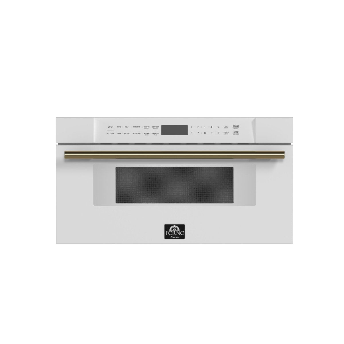 Forno Capoliveri Espresso 30-Inch Microwave Drawer, White, 1.2 cu.ft, 1500 Watts, Built-In, Touch Control LCD Display, Auto-Touch Open/Close, 11 Power Levels, Sensor Cooking - BonPrix Électroménagers