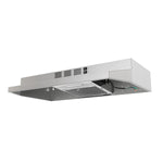 Forno Cappa 30-Inch Under Cabinet Range Hood, Stainless Steel, 200 CFM, Convertible, LED Lighting - BonPrix Électroménagers