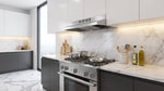 Forno Cappa 30-Inch Under Cabinet Range Hood, Stainless Steel, 200 CFM, Convertible, LED Lighting - BonPrix Électroménagers