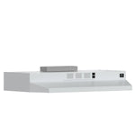 Forno Cappa 30-Inch Under Cabinet Range Hood, White, 200 CFM, Convertible, LED Lighting - BonPrix Électroménagers