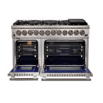 Forno Capriasca 48-Inch Freestanding Dual Fuel Range, 8 Burners, True Convection Oven - BonPrix Électroménagers