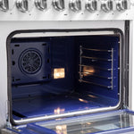 Forno Capriasca 48-Inch Freestanding French Door Dual Fuel Range, 8 Burners, True Convection Oven - BonPrix Électroménagers
