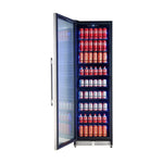 Forno Cesinali 24-Inch Built-In Beverage Cooler, 15.8 cu.ft, Stainless Steel, Dual Temperature Zones, LED Interior Lighting, Adjustable Shelves - BonPrix Électroménagers