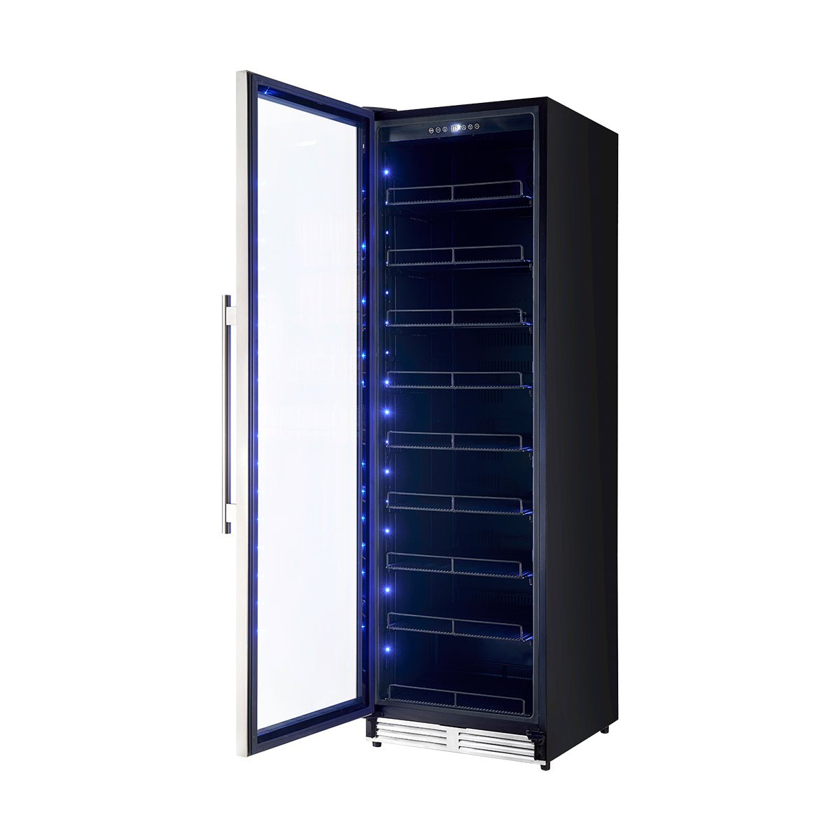 Forno Cesinali 24-Inch Built-In Beverage Cooler, 15.8 cu.ft, Stainless Steel, Dual Temperature Zones, LED Interior Lighting, Adjustable Shelves - BonPrix Électroménagers