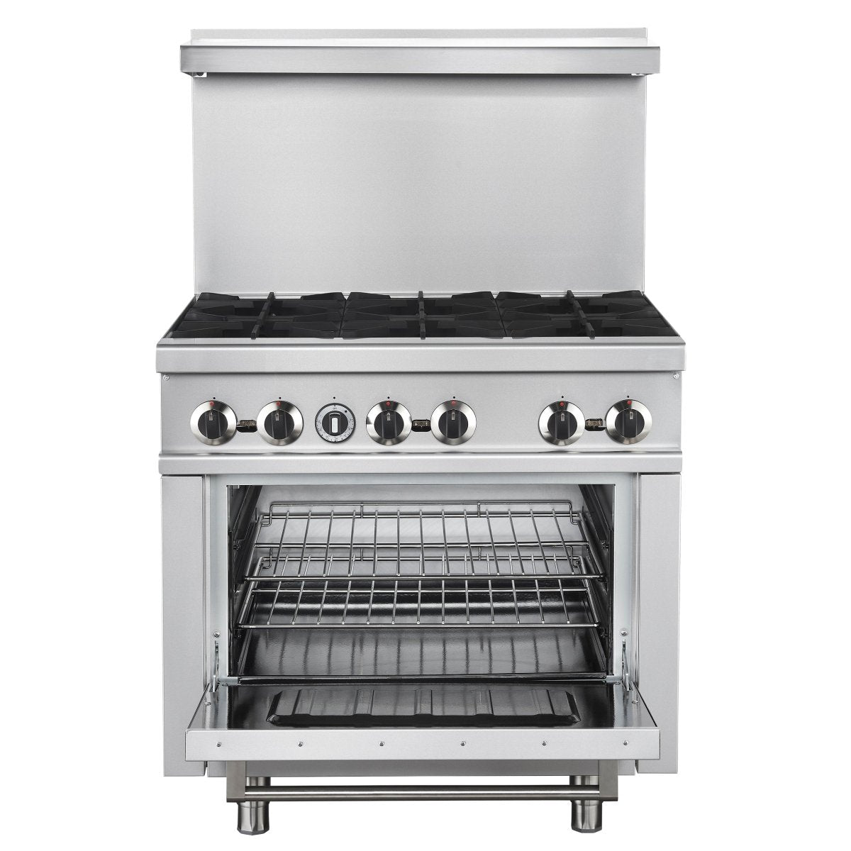 Forno Commerciale 36 Inch Gas Range with 6 Burners - BonPrix Électroménagers