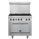 Forno Commerciale 36 Inch Gas Range with 6 Burners - BonPrix Électroménagers