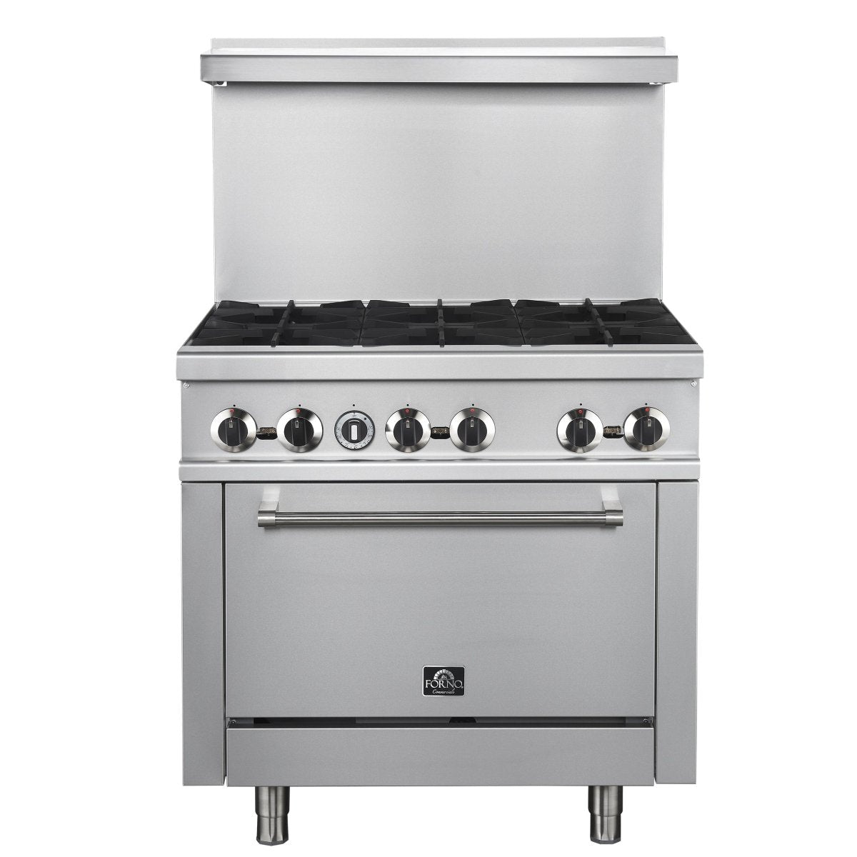 Forno Commerciale 36 Inch Gas Range with 6 Burners - BonPrix Électroménagers