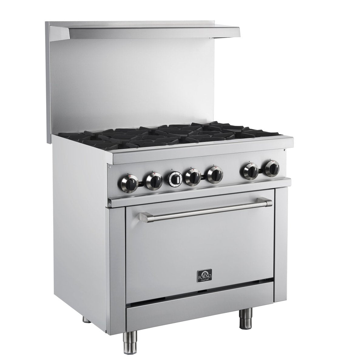 Forno Commerciale 36 Inch Gas Range with 6 Burners - BonPrix Électroménagers