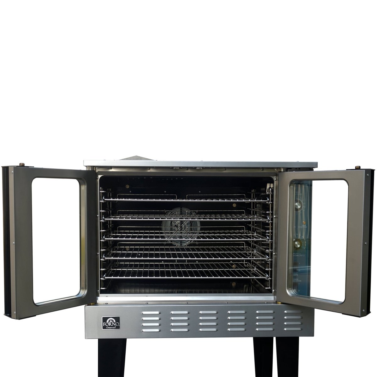 Forno Commerciale Convection Gas Oven, 3 burners 54,000?BTU, 150–500°F, stainless steel, NG/LP convertible - BonPrix Électroménagers