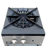 Forno Commerciale gas stock pot range, 1 powerful 3-ring burner, 80,000?BTU, durable stainless steel, heavy-duty cast iron grate - BonPrix Électroménagers