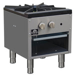 Forno Commerciale gas stock pot range, 1 powerful 3-ring burner, 80,000?BTU, durable stainless steel, heavy-duty cast iron grate - BonPrix Électroménagers