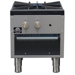 Forno Commerciale gas stock pot range, 1 powerful 3-ring burner, 80,000?BTU, durable stainless steel, heavy-duty cast iron grate - BonPrix Électroménagers