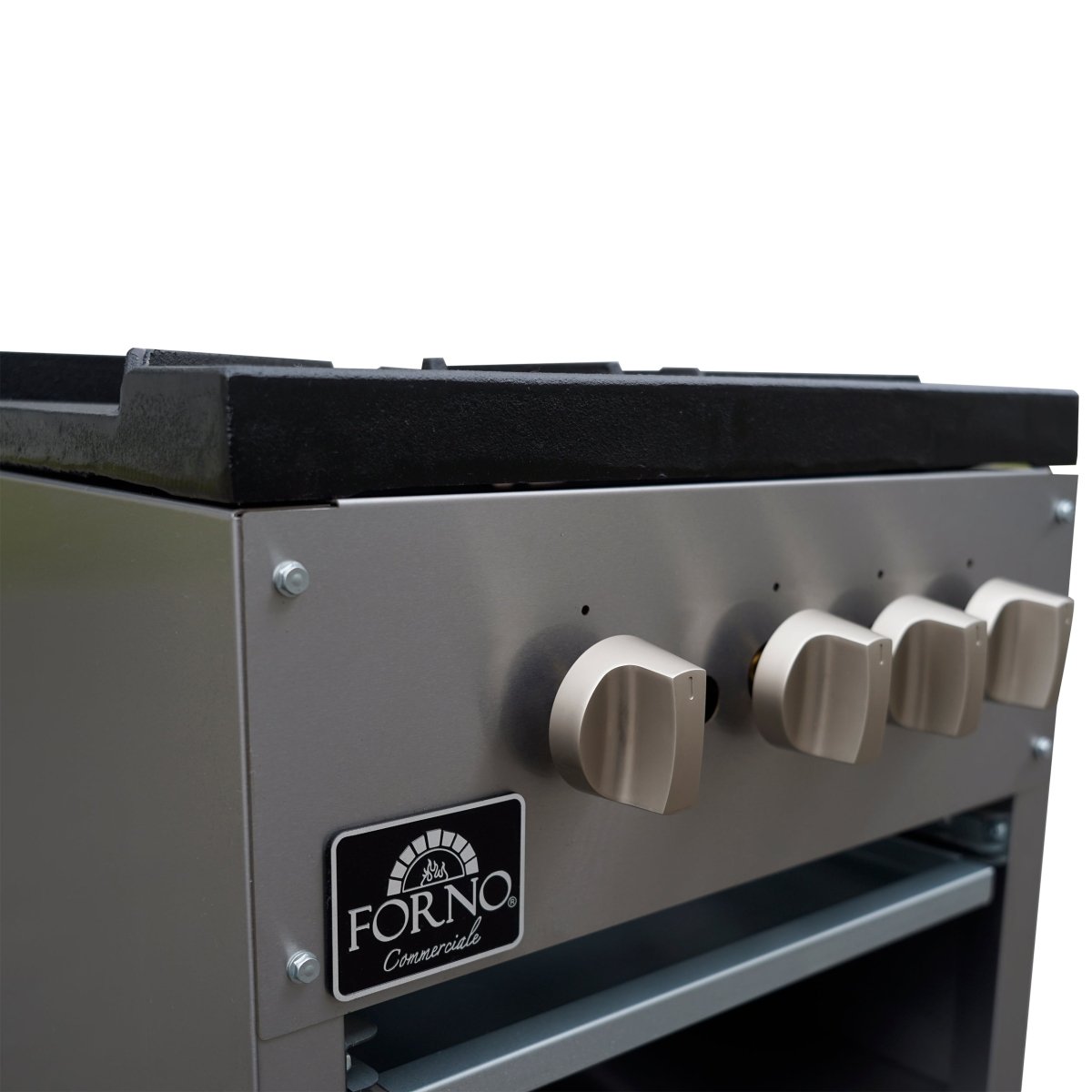 Forno Commerciale gas stock pot range, 2 powerful 3-ring burners, 160,000?BTU, durable stainless steel, heavy-duty cast iron grates - BonPrix Électroménagers