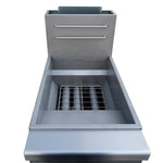 Forno Commerciale Natural Gas Deep Fryer, 4 Burners 120,000 BTU, 50 lbs Oil Capacity - BonPrix Électroménagers