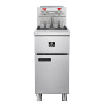 Forno Commerciale Natural Gas Deep Fryer, 4 Burners 120,000 BTU, 50 lbs Oil Capacity - BonPrix Électroménagers