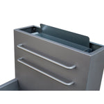 Forno Commerciale Natural Gas Deep Fryer, 4 Burners 120,000 BTU, 50 lbs Oil Capacity - BonPrix Électroménagers