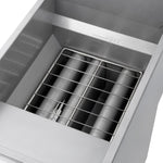 Forno Commerciale Propane Gas Deep Fryer, 4 Burners 120,000 BTU, 50 lbs Oil Capacity, Millivolt Control - BonPrix Électroménagers