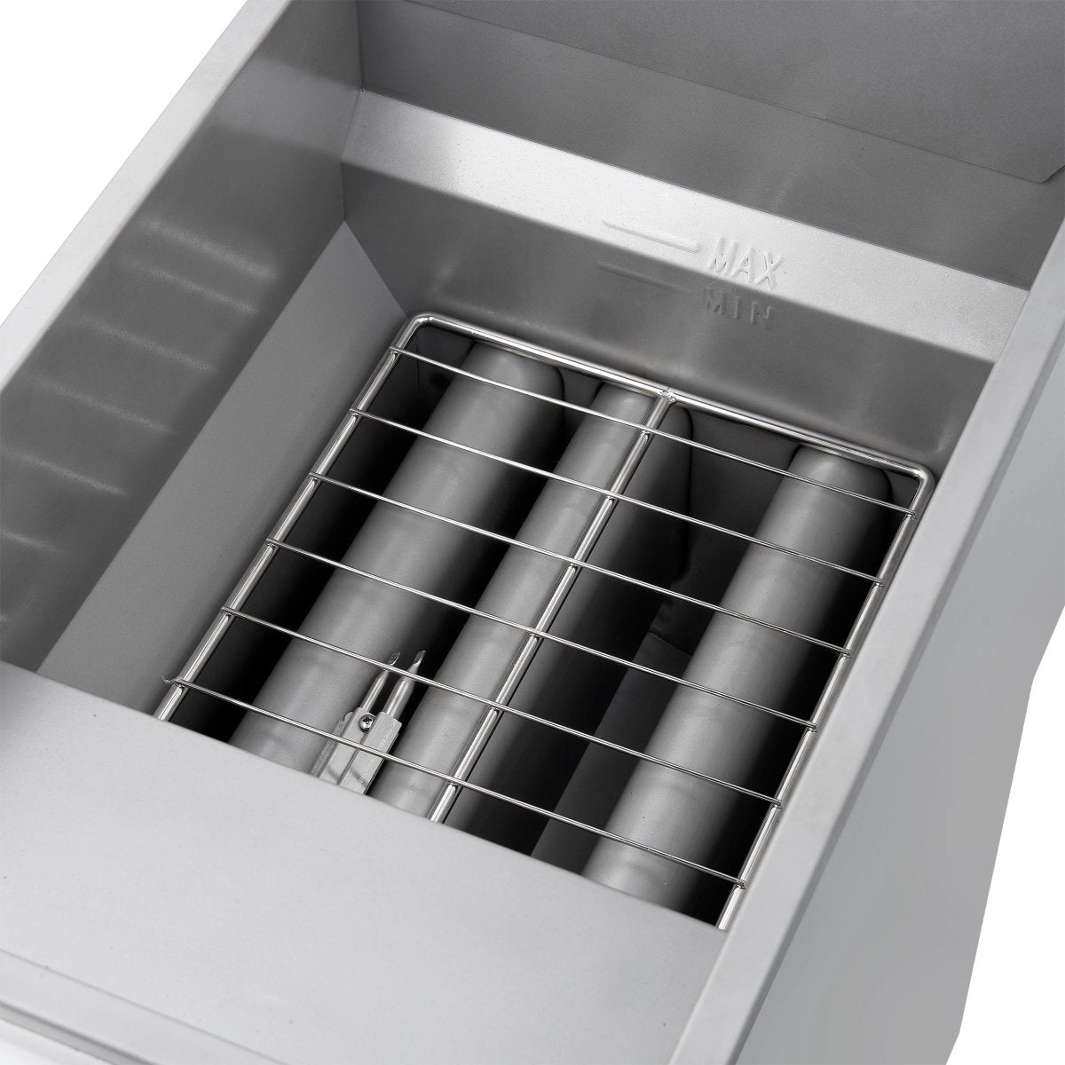 Forno Commerciale Propane Gas Deep Fryer, 4 Burners 120,000 BTU, 50 lbs Oil Capacity, Millivolt Control - BonPrix Électroménagers