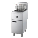 Forno Commerciale Propane Gas Deep Fryer, 4 Burners 120,000 BTU, 50 lbs Oil Capacity, Millivolt Control - BonPrix Électroménagers