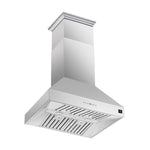 Forno Coppito 30-Inch Island Range Hood, Stainless Steel, LED Lighting, Adjustable Fan Speeds - BonPrix Électroménagers