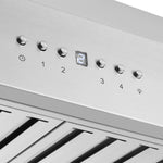 Forno Coppito 30-Inch Island Range Hood, Stainless Steel, LED Lighting, Adjustable Fan Speeds - BonPrix Électroménagers