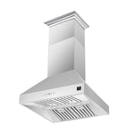 Forno Coppito 30-Inch Island Range Hood, Stainless Steel, LED Lighting, Adjustable Fan Speeds - BonPrix Électroménagers