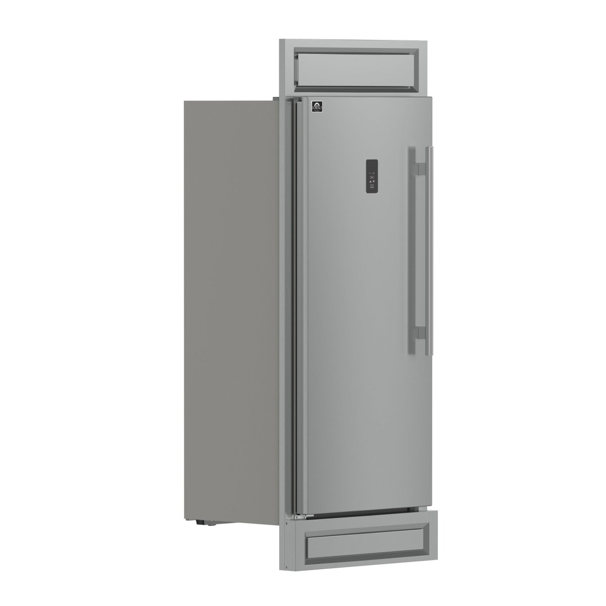 Forno Fortezza 32 Inch Left-Swing Freezer with Trim Kit, Stainless Steel, with Automatic Ice Maker - BonPrix Électroménagers