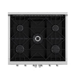 Forno Galiano 30-Inch Freestanding French Door Gas Range, 4 Burners, Convection Oven, Energy Efficient - BonPrix Électroménagers