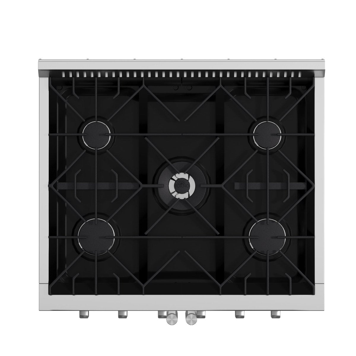 Forno Galiano 30-Inch Freestanding French Door Gas Range, 4 Burners, Convection Oven, Energy Efficient - BonPrix Électroménagers