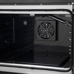 Forno Galiano 30-inch French Door Gas Range Black and Antique Brass Design, 5 Sealed Burners 68,000 BTU, 4.32 cu.ft. Convection Oven - BonPrix Électroménagers