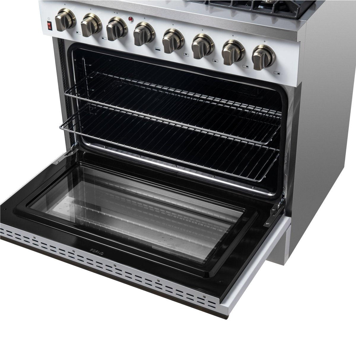 Forno Galiano 36" Freestanding Dual Fuel Range in White - BonPrix Électroménagers
